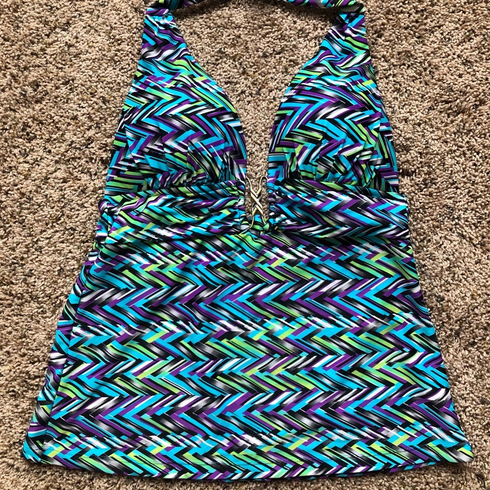 Multi color tankini top